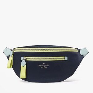 Kate Spade New York Chelsea Colorblock Nylon Belt Bag Fanny Pack In Blazer Blue